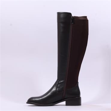 Pedro Anton Violetta Block Heel Stretch - Brown Leather